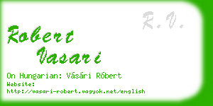 robert vasari business card