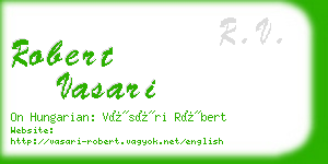 robert vasari business card
